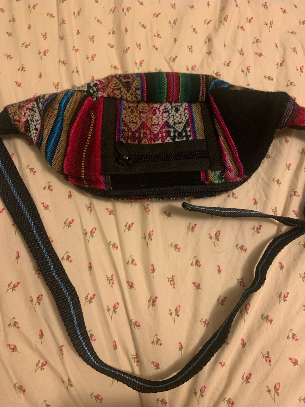 Woven Bohemian Geometric South Western Aztec Tribal Print Fanny Pack